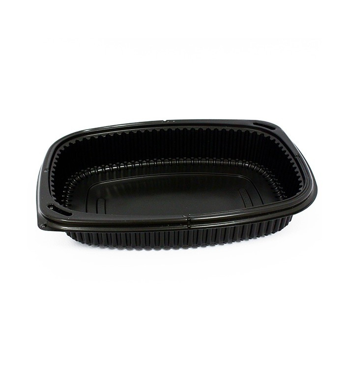 Envase Rectangular PP Negro 800ml 215x170x40mm (40 Uds) Envase Rectangular PP Negro 800ml 215x170x40mm (40 Uds)