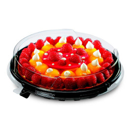 Tapa para Envase Tarta APET Transparente Ø21x6cm (180 Uds)