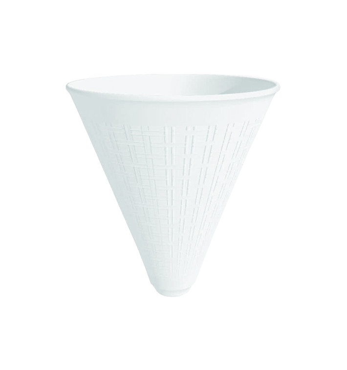 Cono Isotermico para Patatas Fritas Blanco 355ml (25 Uds)