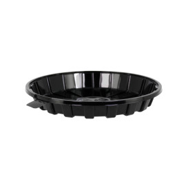 Envase para Tarta APET Negro Ø16cm (10 Uds)