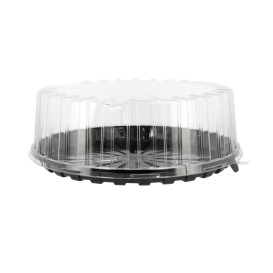 Envase para Tarta APET Negro Ø31cm (90 Uds)