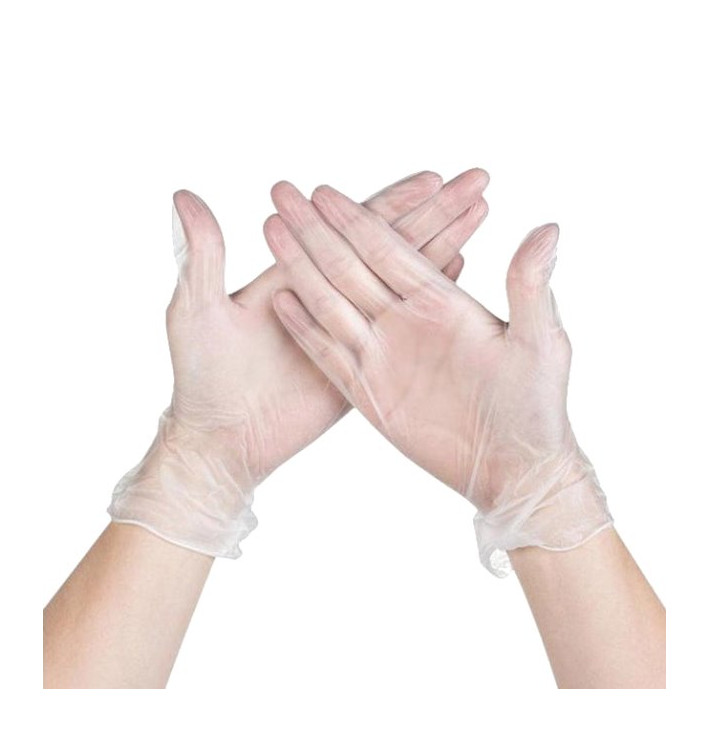 Guantes de Vinilo Sin Talco Transparente Talla L (100 Uds) Guantes de Vinilo Sin Talco Transparente Talla L (100 Uds)