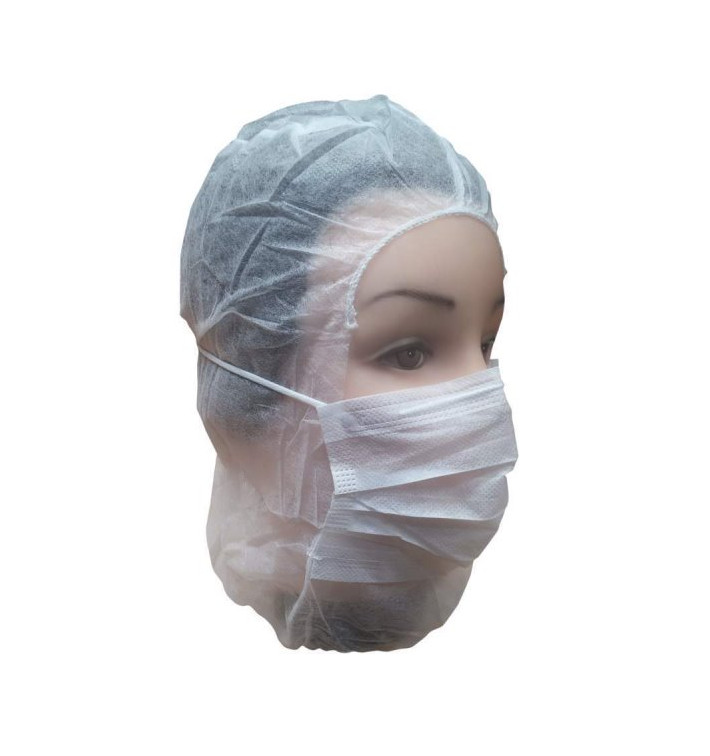 Gorro Integral en Polipropileno Blanco (50 Uds) Gorro Integral en Polipropileno Blanco (50 Uds)