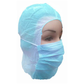 Gorro Integral en Polipropileno Azul (50 Uds)