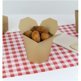 Envase Comida para Llevar 100% ECO Kraft 26Oz/780ml (500 Uds)