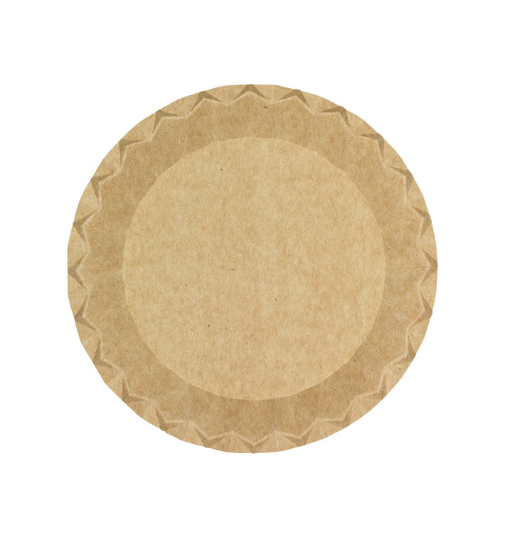 Plato de Cartón Kraft "Flower" Ø18cm 225g/m² (50 Uds) Plato de Cartón Kraft "Flower" Ø18cm 225g/m² (50 Uds)