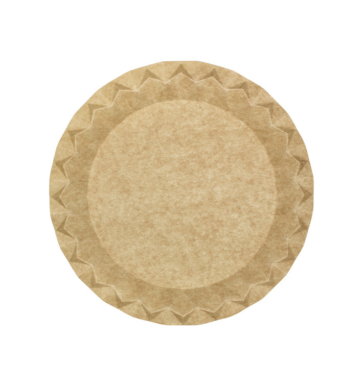 Plato de Cartón Kraft "Flower" Ø29cm 245g/m² (50 Uds) Plato de Cartón Kraft "Flower" Ø29cm 245g/m² (50 Uds)