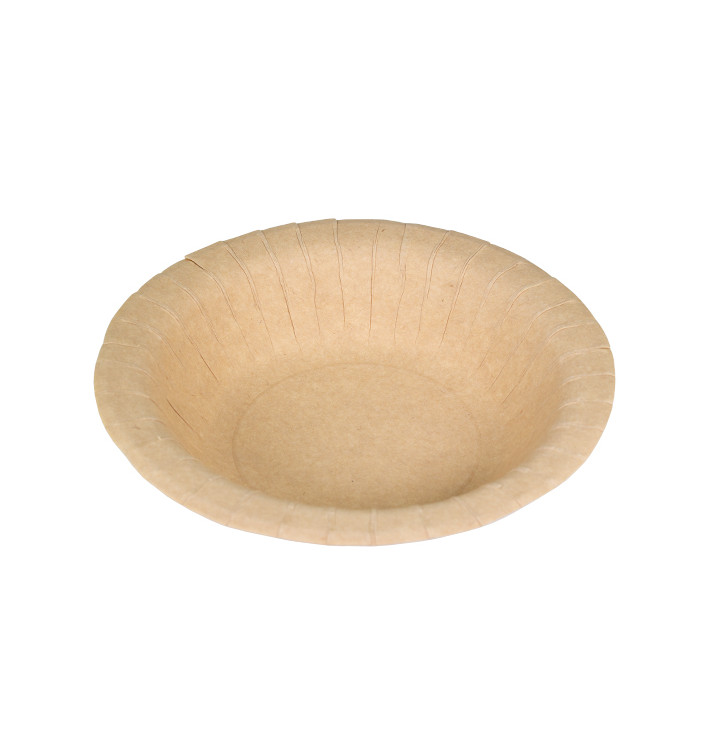 Plato Hondo de Cartón Antigrasa Kraft Ø19cm 245g/m² (50 Uds) Plato Hondo de Cartón Antigrasa Kraft Ø19cm 245g/m² (50 Uds)
