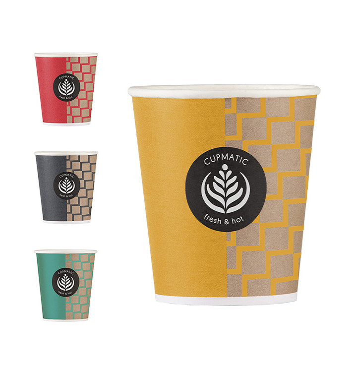Vaso Carton Cupmatic 6Oz/192ml Ø7,0cm (100 Uds) Vaso Carton Cupmatic 6Oz/192ml Ø7,0cm (100 Uds)