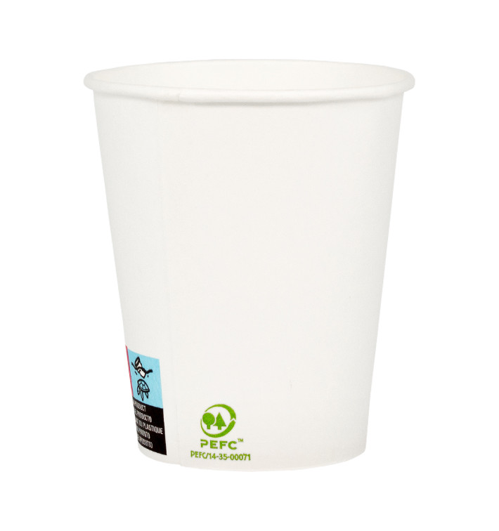 Vaso Cartón 9 Oz/280ml Blanco Ø8,0cm (50 Uds) Vaso Cartón 9 Oz/280ml Blanco Ø8,0cm (50 Uds)