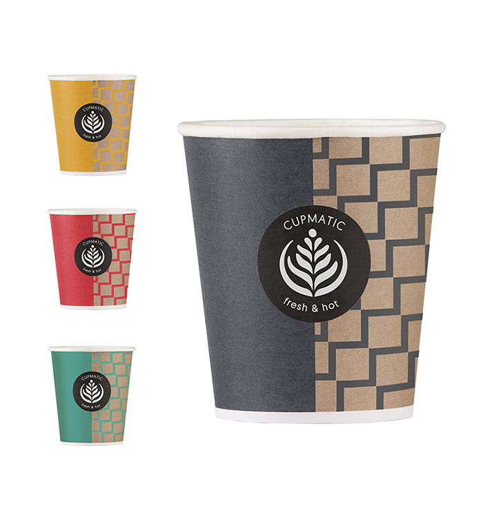 Vaso Carton Cupmatic 8Oz/210ml Ø7,0cm (100 Uds) Vaso Carton Cupmatic 8Oz/210ml Ø7,0cm (100 Uds)