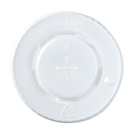 Tapa Plana Cruz PS para Vaso Cartón "Enjoy" Ø11,2cm (85 Uds)