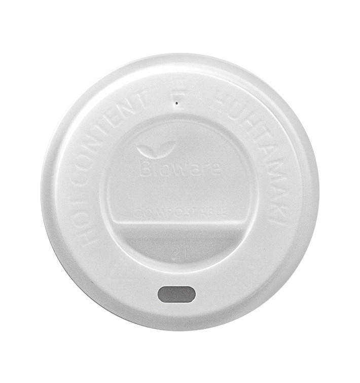 Tapa Travel CPLA para Vaso Cartón Ø8,0cm (100 Uds) Tapa Travel CPLA para Vaso Cartón Ø8,0cm (100 Uds)