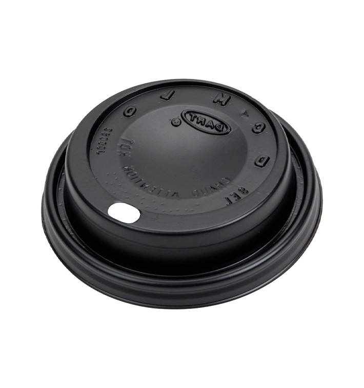 Tapa Travel con Agujero PS para Vaso Foam y Cartón Negra Ø8,1cm (100 Uds) Tapa Travel con Agujero PS para Vaso Foam y Cartón Negra Ø8,1cm (100 Uds)