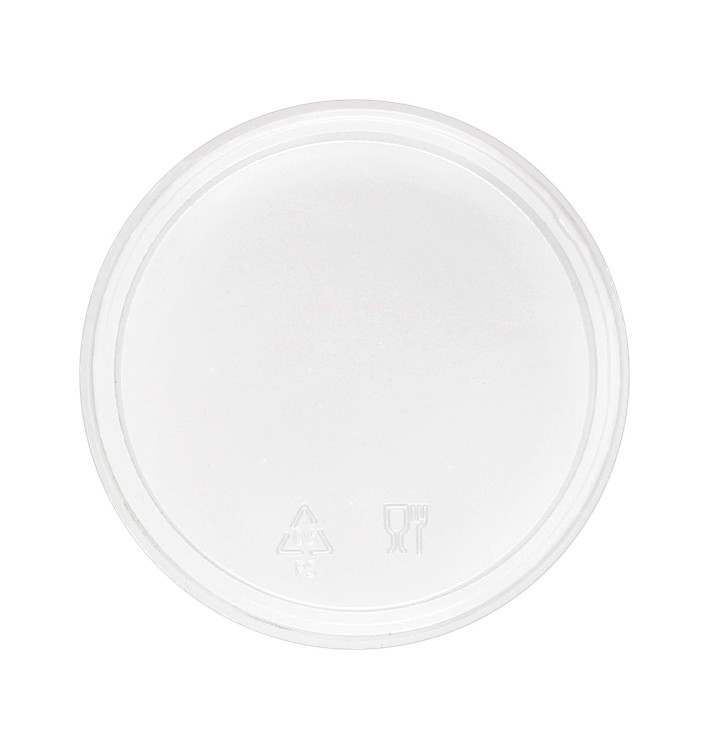 Tapa Plana Cerrada PS Transparente Ø7cm (100 Uds) Tapa Plana Cerrada PS Transparente Ø7cm (100 Uds)