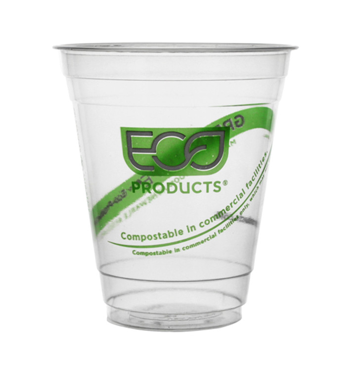 Vaso Almidón de Maíz PLA "Green Stripe" 205ml (50 Uds) Vaso Almidón de Maíz PLA "Green Stripe" 205ml (50 Uds)