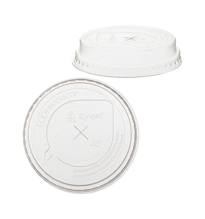 Tapa con Cruz PLA Vaso Almidón de Maíz 205,295ml (50 Uds) Tapa con Cruz PLA Vaso Almidón de Maíz 205,295ml (50 Uds)
