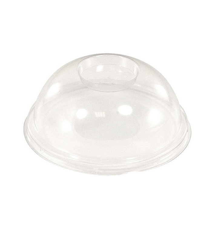 Tapa Cúpula Cerrada PLA Transp. Ø9,5cm (100 Uds) Tapa Cúpula Cerrada PLA Transp. Ø9,5cm (100 Uds)