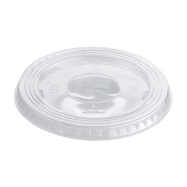 Tapa Plana con Cruz PET Cristal Ø9,4cm (100 Uds)