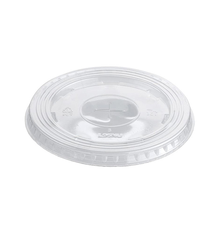 Tapa Plana con Cruz PET Cristal Ø9,4cm (100 Uds) Tapa Plana con Cruz PET Cristal Ø9,4cm (100 Uds)