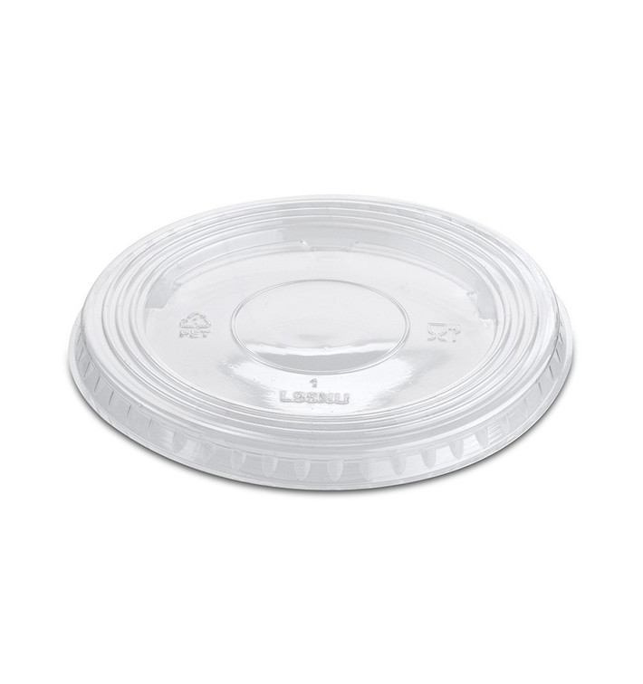 Tapa Plana Cerrada PET Cristal Ø9,4cm (100 Uds) Tapa Plana Cerrada PET Cristal Ø9,4cm (100 Uds)