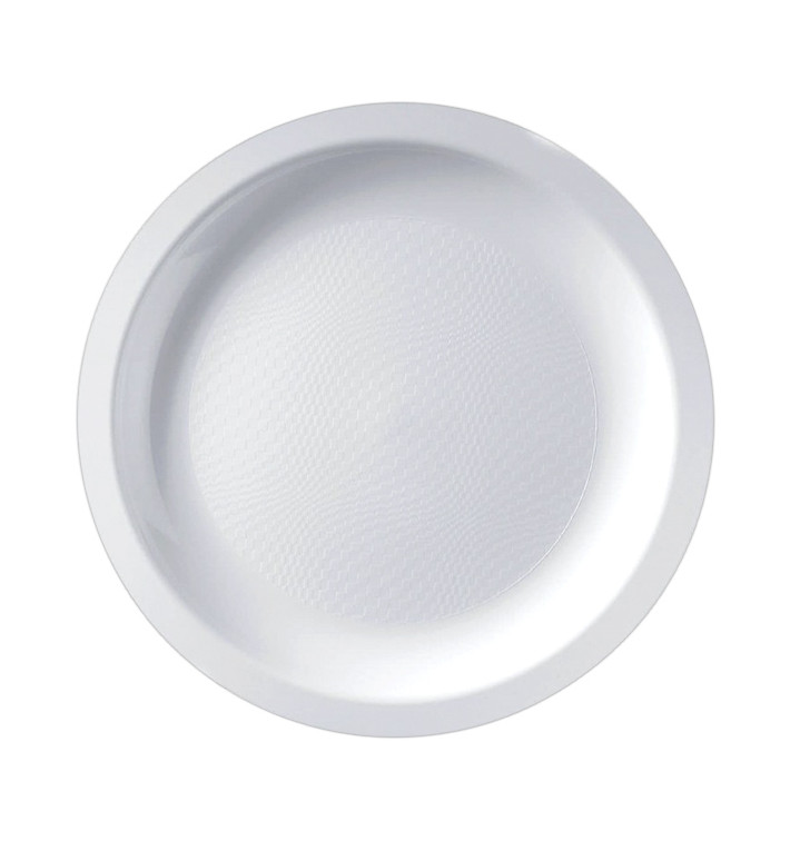 Plato Reutilizable PP Llano Blanco Round Ø18,5cm (50 Uds) Plato Reutilizable PP Llano Blanco Round Ø18,5cm (50 Uds)