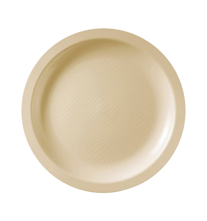 Plato Reutilizable PP Llano Crema Round PPØ18,5cm (50 Uds) Plato Reutilizable PP Llano Crema Round PPØ18,5cm (50 Uds)