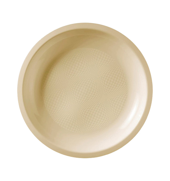 Plato Reutilizable PP Llano Crema Round Ø22cm (50 Uds) Plato Reutilizable PP Llano Crema Round Ø22cm (50 Uds)