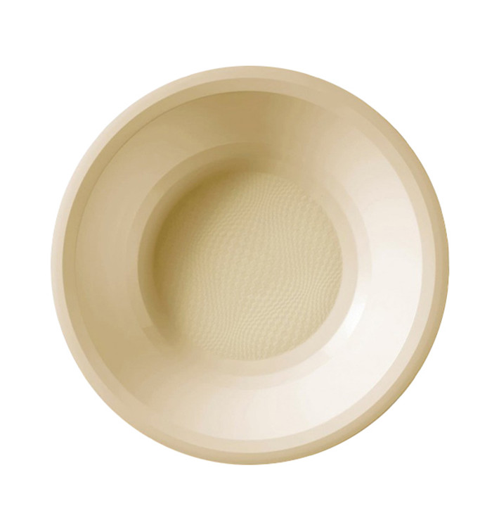 Plato Hondo Reutilizable PP Crema Round Ø19,5cm (50 Uds)
