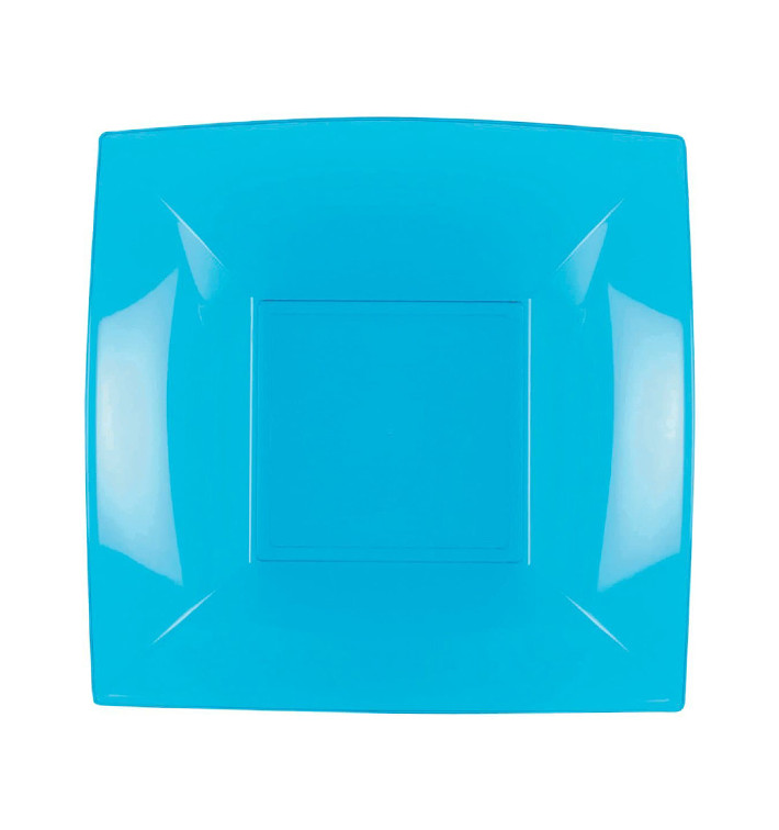 Plato Hondo Reutilizable PP Turquesa Nice 18cm (25 Uds) Plato Hondo Reutilizable PP Turquesa Nice 18cm (25 Uds)