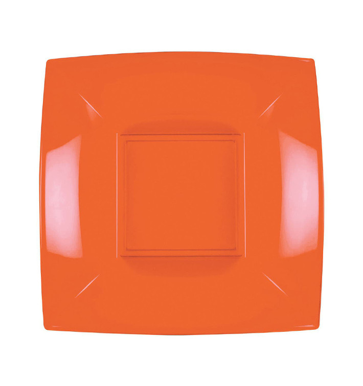 Plato Hondo Reutilizable PP Naranja Nice 18cm (25 Uds) Plato Hondo Reutilizable PP Naranja Nice 18cm (25 Uds)