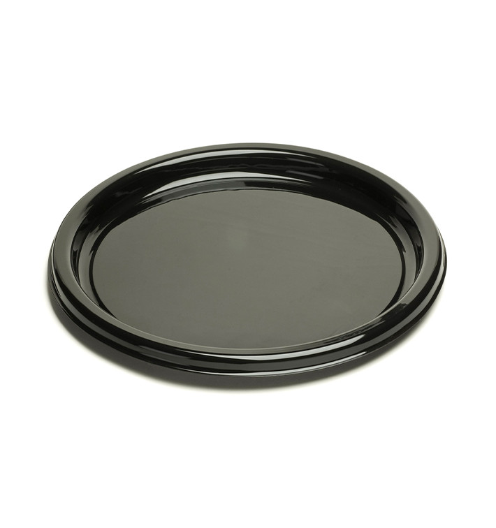 Bandeja Reutilizable PET Redonda Negra 30cm (10 Uds) Bandeja Reutilizable PET Redonda Negra 30cm (10 Uds)