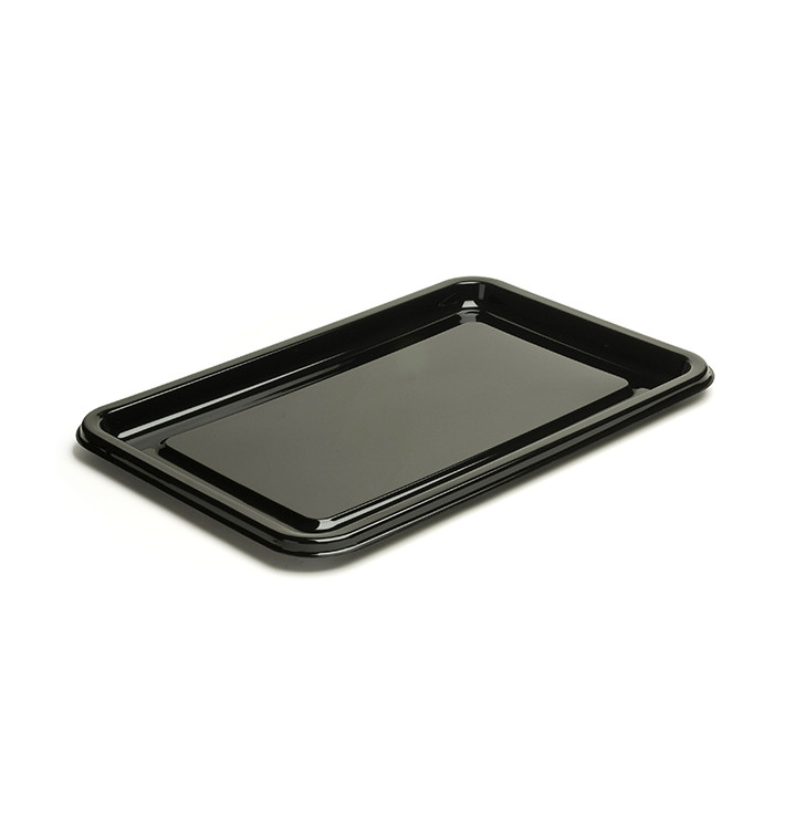 Bandeja Reutilizable PET Rectangular Negra 46X30cm (10 Uds) Bandeja Reutilizable PET Rectangular Negra 46X30cm (10 Uds)