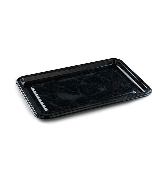 Bandeja Reutilizable PET Rectangular Negra 55X37cm (10 Uds) Bandeja Reutilizable PET Rectangular Negra 55X37cm (10 Uds)