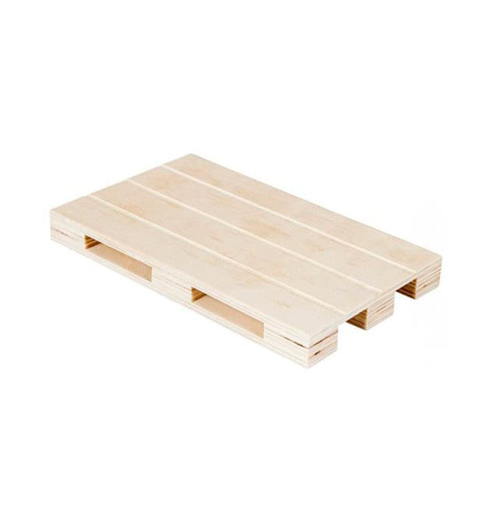 Bandeja Mini Palé de Madera 30x20x2cm (1 Ud) Bandeja Mini Palé de Madera 30x20x2cm (1 Ud)