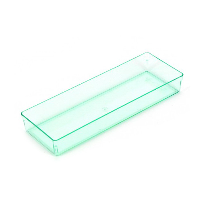 Bandeja Rectangular "Water Green" 13,1x4,6 cm (12 Uds) Bandeja Rectangular "Water Green" 13,1x4,6 cm (12 Uds)