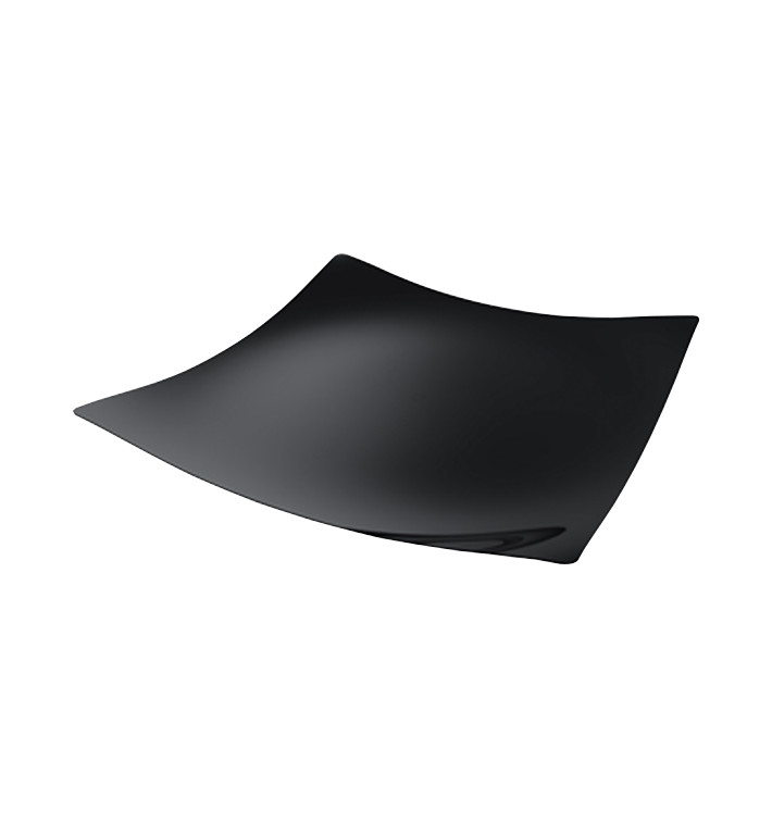 Mini Bandeja Degustación Sfera PS Negro 13x13cm (24 Uds) Mini Bandeja Degustación Sfera PS Negro 13x13cm (24 Uds)
