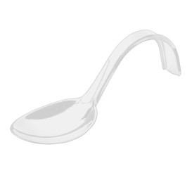 Cuchara Degustacion Asa Curva Blanca 130 mm (50 uds)