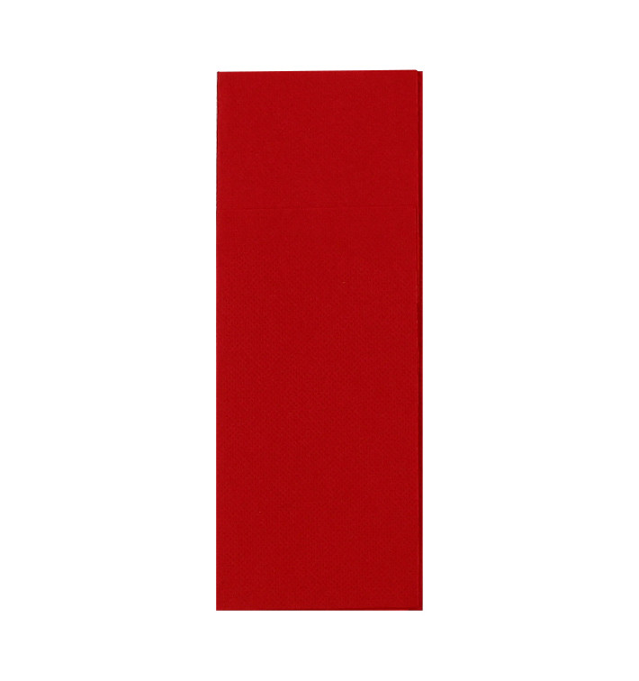 Servilleta Portacubiertos de Papel Rojo 32x40cm (30 Uds) Servilleta Portacubiertos de Papel Rojo 32x40cm (30 Uds)