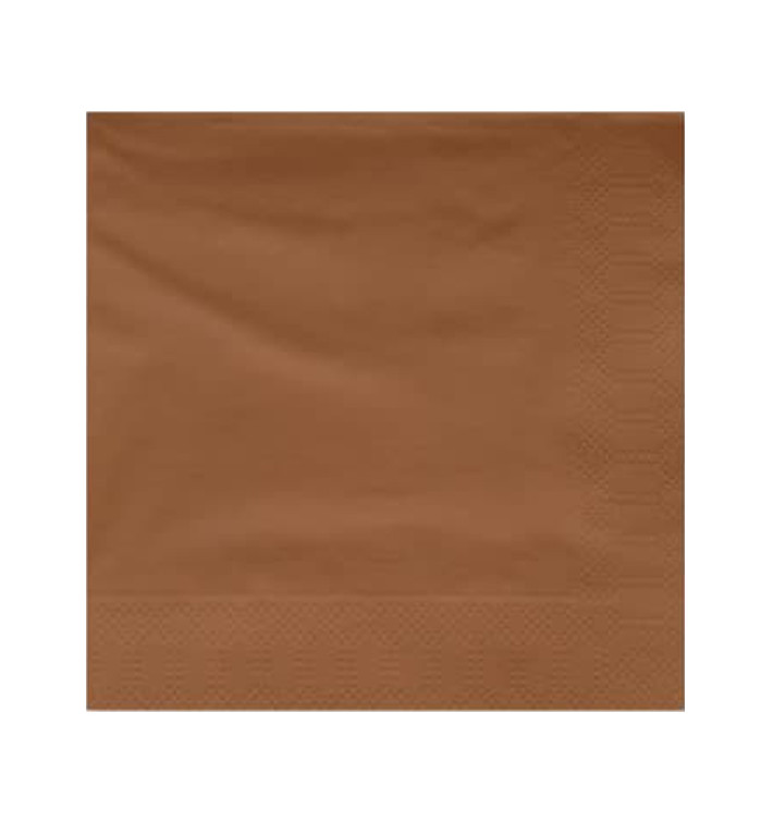 Servilleta Papel Cenefa 20x20 2C Marrón (100 Uds) Servilleta Papel Cenefa 20x20 2C Marrón (100 Uds)