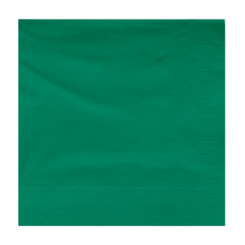 Servilleta Papel Cenefa 20x20cm 2C Verde (100 Uds)