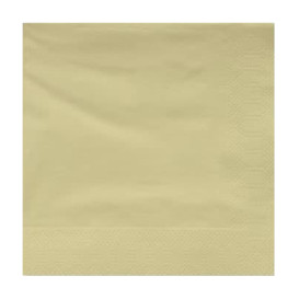 Servilleta Papel Cenefa 20x20 2C Crema (100 Uds)