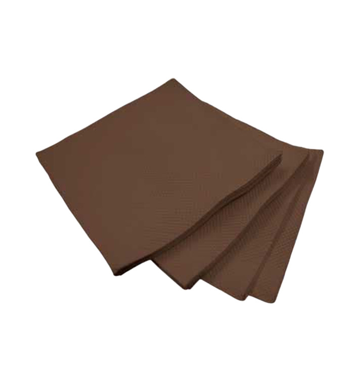 Servilleta de Papel Micropunto 20x20cm 2C Marrón (100 Uds) Servilleta de Papel Micropunto 20x20cm 2C Marrón (100 Uds)