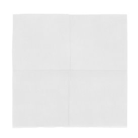 Servilleta de Papel Punta Punta 25x25cm 2C Blanca (100 Uds)