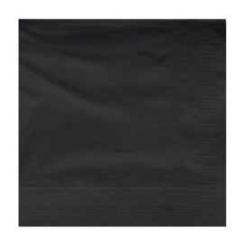 Servilleta de Papel Cenefa 25x25cm 2C Negra (200 Uds)