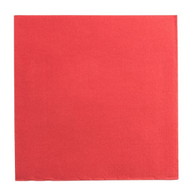 Servilleta de Papel Punta Punta 25x25cm 2C Roja (50 Uds)