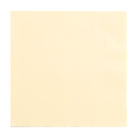 Servilleta de Papel Punta Punta 25x25cm Crema (50 Uds)