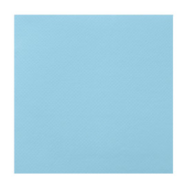 Servilleta de Papel Punta Punta 25x25cm Celeste (50 Uds)