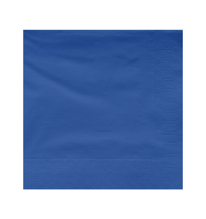 Servilleta de Papel Cenefa 30x30cm Azul 2 Capas (100 Uds) Servilleta de Papel Cenefa 30x30cm Azul 2 Capas (100 Uds)