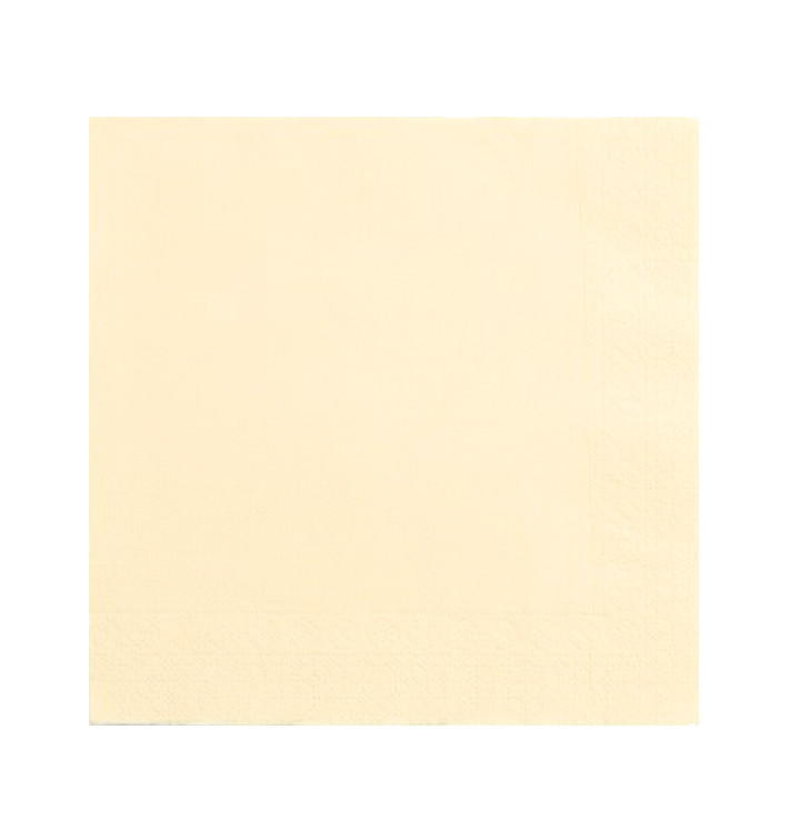 Servilleta Papel Crema 2C Punta-Punta 33x33cm (50 Uds) Servilleta Papel Crema 2C Punta-Punta 33x33cm (50 Uds)